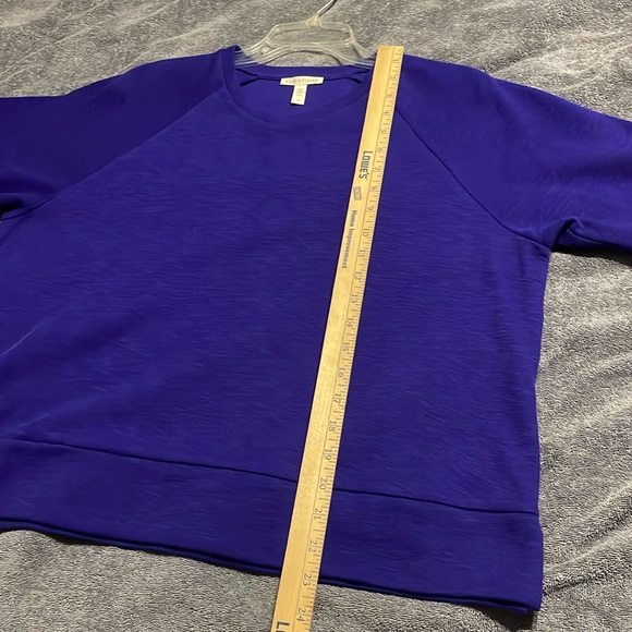 Eileen Fisher Stunning Royal Blue short waisted Boxy Tunic. Size S/P - Picture 8 of 9